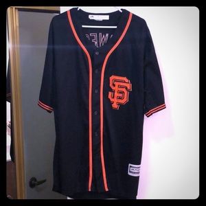 Brandon Crawford cool base  black giants jersey